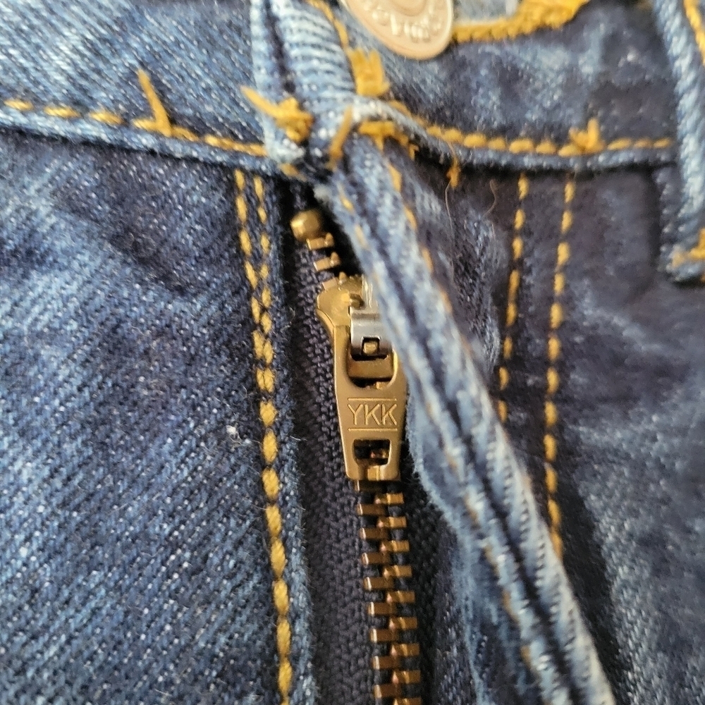 Vintage Jordache Dark Wash High Rise Denim Jeans With Zipper Ankle Size 24 - Picture 8 of 10